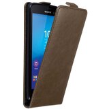 Cadorabo Ohišje, združljivo z Sony Xperia M4 AQUA v kava rjava - Zaščitni ovitek v obliki flipa z magnetnim zapiranjem, (20552346) | Shoptok.si