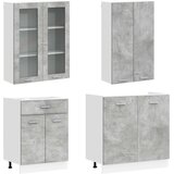  Kuhinjska jedinica LYON 8 kom. Betonska siva Konstruirano drvo | shoptok.hr