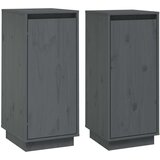  Komode 2 kom sive 31 5 x 34 x 75 cm od masivne borovine | shoptok.hr