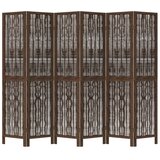  Sobna pregrada sa 6 panela tamnosmeđa masivno drvo paulovnije 40 x 180 cm | Shoptok.si