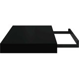  Plutajuća zidna polica visoki sjaj crna 40 x 23 x 3,8 cm MDF | shoptok.hr
