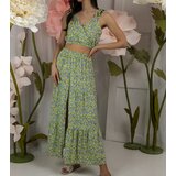 UR/CEO marka niezdefiniowana Yellow set with top and skirt Alvisa | Shoptok.si