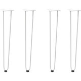  Ukosne noge za konzolne stoliće za konzolni stolić 4 kom. Bijele 72 cm Puni čelik | shoptok.hr