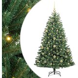  Umjetno božićno drvce s nogom Zelena 150 cm PVC i metal | shoptok.hr