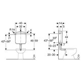 Geberit WC SPLAKOVALNIK Montana duo AP117 | Shoptok.si