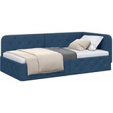  Kutni okvir kreveta Plava 100 x 200 cm tkanina | shoptok.hr