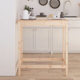 The Living Store Barska miza 100x50x110 cm trdna borovina - Barska Miza, (21420647) Cene