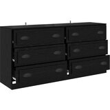  Komode 2 pcs Crni hrast 70 x 35 5 x 67 5 cm Konstruirano drvo | shoptok.hr