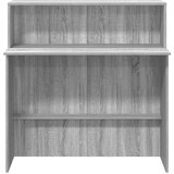  Recepcijski stol 100x50x103,5 cm od konstruiranog drva Siva | shoptok.hr