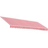  Zamjenska tkanina za tendu crveno-bijela prugasta 4,5 x 3 m | shoptok.hr