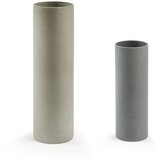 Kave Home Set od 2 sivo-smeđe cementne vaze Stefy | shoptok.hr