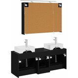  Set namještaja za kupaonicu 4 kom. Crni hrast | shoptok.hr