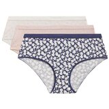DIM LES POCKETS COTTON BOXER 3x - Women's cotton panties 3 pcs - light pink - white - blue | Shoptok.si