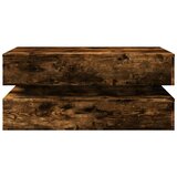  Stolić za kavu s LED svjetlima boja hrasta 90 x 50 x 40 cm | shoptok.hr