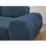 Bobochic Paris Tamno plava sklopiva/s prostorom za odlaganje kutna garnitura od šenila (s lijevim kutom/s ležaljkom) Everest – | shoptok.hr