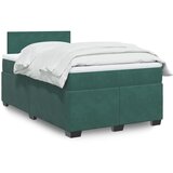 The Living Store Box spring postelja z vzmetnico temno zelen 120x190 cm žamet - Box Spring Postelja, (21492301) Cene