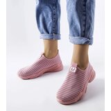 Gemre Women's Pink Slip-On Lightweight Sports Shoes Azalee Cene