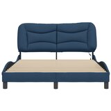 Okvir kreveta s LED-om bez madraca Hvar Plava 120x200 cm Tkanina | shoptok.hr