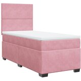 Box spring krevet s madracem ružičasti 90x190 cm baršunasti | shoptok.hr