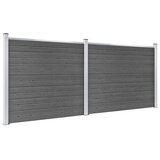  Set panela za ogradu WPC 353 x 146 cm crni | Eponuda.ba