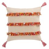 J-Line Blazine COUSSIN 3RANG FRAN COT BEI/MIX (45x45x3cm) Oranžna | Shoptok.si