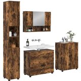  Set namještaja za kupaonicu s ladicama 4 pcs Dimljeni hrast | shoptok.hr