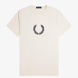 Fred Perry Majice & Polo majice TEXTURED LAUREL WREATH T-SH Bež | Shoptok.si