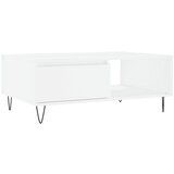 Maison Chic Klubska mizica - kavna mizica - Nizka mizica bela 90x60x35 cm inženirski les, (21753925) Cene
