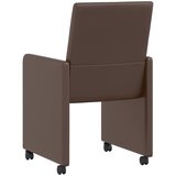  Blagovačke stolice s kotačima 2 pcs Smeđa 57 x 66 x 94 cm | Eponuda.com