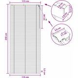  Venecijanska roleta Crna 115 x 250 cm 35 mm | shoptok.hr