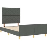 vidaXL Krevet Tamno Sivi 120x200 cm Tkanina | shoptok.hr