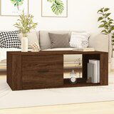 The Living Store Klubska mizica rjav hrast 100x50,5x35 cm inženirski les - Klubska Mizica, (21574491) | Shoptok.si