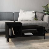  Stolić za kavu crni 100 x 50 x 45 cm od konstruiranog drva | shoptok.hr