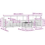  Set vanjskih sofa 7 pcs Bijela i antracit 59 x 59 x 37 cm | Eponuda.com