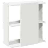 vidaXL Knjižna omara 3-nadstropna bela 60x30x60 cm inž. les | Shoptok.si