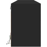 Zidni TV ormarić s LED rasvjetom crni 180x31x45 cm | shoptok.hr