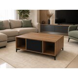 SRPT Halas Klub sto sa dve fioke Mila, 100x80x41, drvo/crno Cene