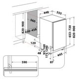 Indesit DSIO3M24CS ugradna mašina za pranje sudova Cene