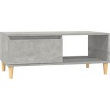 Maison Chic Klubska mizica - kavna mizica - Nizka mizica betonsko siva 90x50x36,5 cm inženirski les, (21753573) Cene