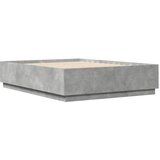  Okvir kreveta boja betona 150x200 cm od konstruiranog drva | Eponuda.com