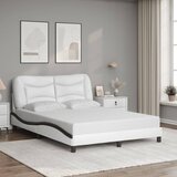  Okvir kreveta s LED-om bez madraca Hvar bijelo-crni 120 x 200 cm | shoptok.hr
