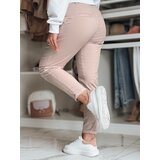 DStreet Spodnie damskie chinosy z paskiem MODELA różowe | shoptok.hr
