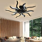  led prigušiva plafonska svetiljka LED/65W/230V 3000-6500K crna + daljinski upravljač | Eponuda.com
