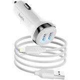 Hoco auto punjač Z40 2xUSB + kabal usb a na lightning 2,4A beli Cene