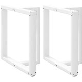  Noge za blagovaonski stol T-oblika 2 kom Bijele 70x35x(72-73) cm Čelik | shoptok.hr