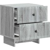  Noćni ormar s ladicama 2 pcs Siva sonoma 43 x 34,5 x 47,5 cm | shoptok.hr