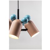 Gtv Svijetlo plava/ružičasta viseća svjetiljka s metalnim sjenilom Mouse II – | shoptok.hr