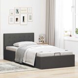  Hidraulični okvir za krevet od tkanine tamnosivi 90 x 200 cm | Eponuda.com