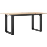  Stolić za kavu O-oblika 90x40x45 cm borovina i čelik | Eponuda.com
