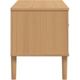 TV ormarić SENJA izgled ratana smeđi 106x40x49 cm od borovine | shoptok.hr